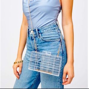 Urban Expressions Lucite Clear Nisha Evening Bag Clutch